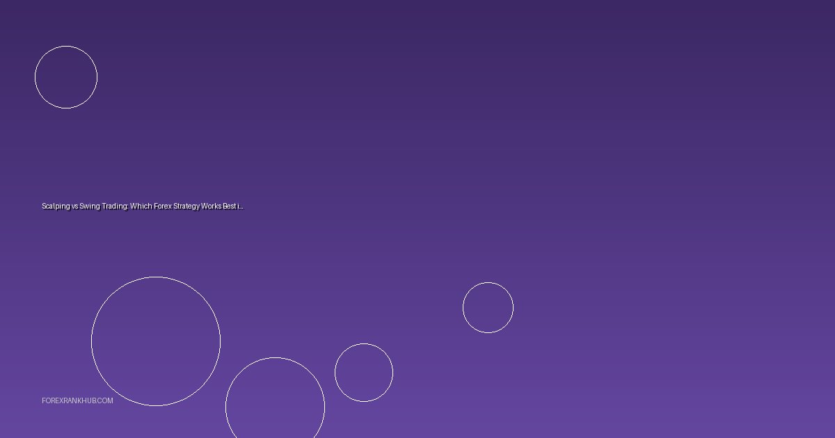 Scalping vs Swing Trading: Which Forex Strategy Works Best in 2026?