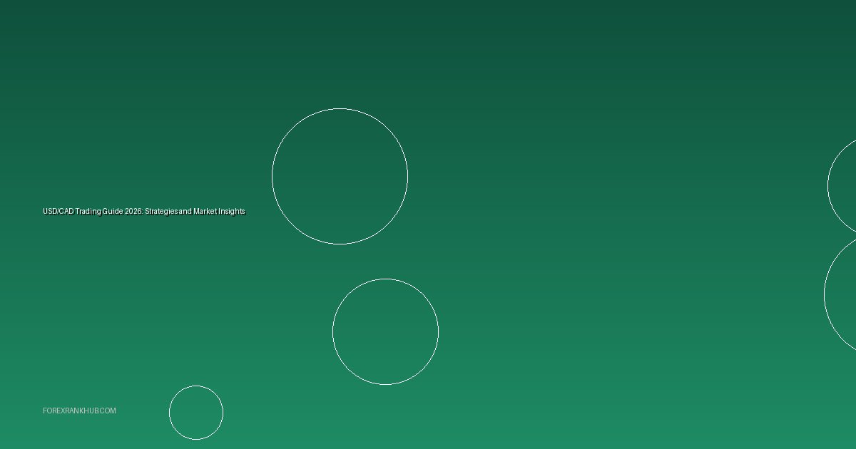 USD/CAD Trading Guide 2026: Strategies and Market Insights